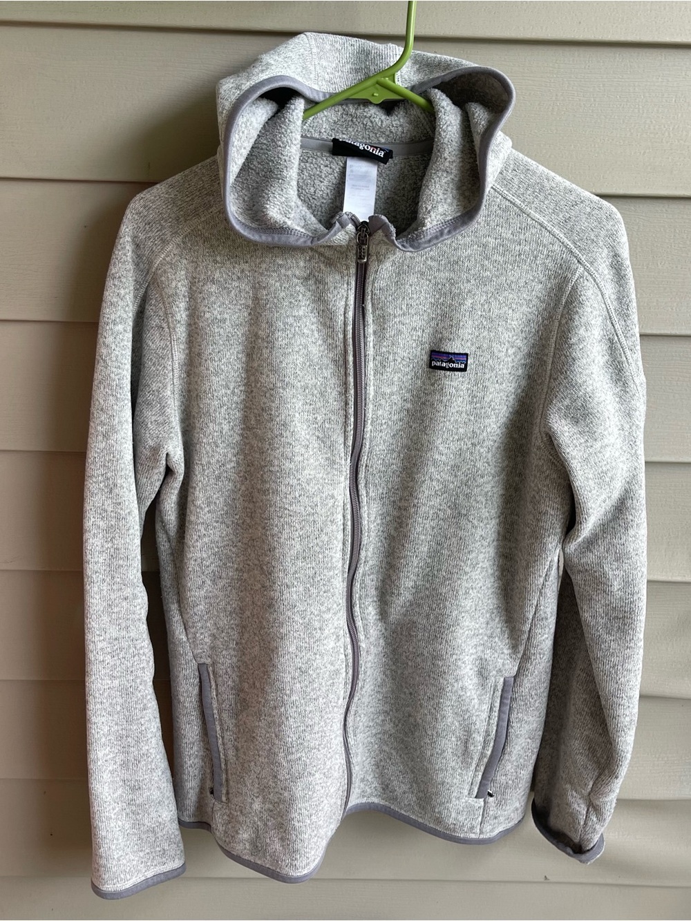 Patagonia Jacket Womens Large Gray Better Sweater Hoody Fleece Zip Up Outdoors